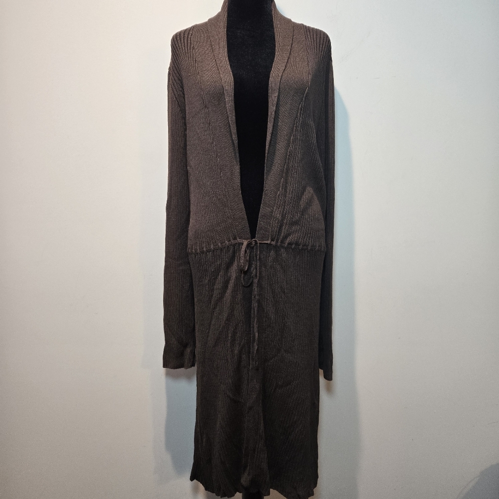 Banana Republic Silk Cardigan Long Sweater XL Women's Casual Elegant Lounge